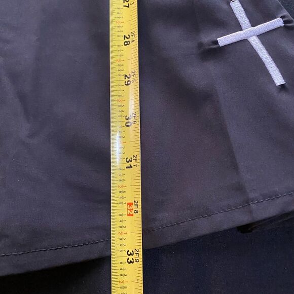 S/M Black Goth Cross Button-Up Mini Dress, Whimsigoth, Gothic Vamp OF-26 - Picture 8 of 10